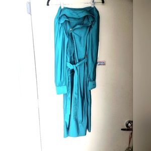 Vintage 1970s teal maxi dress Nordstrom